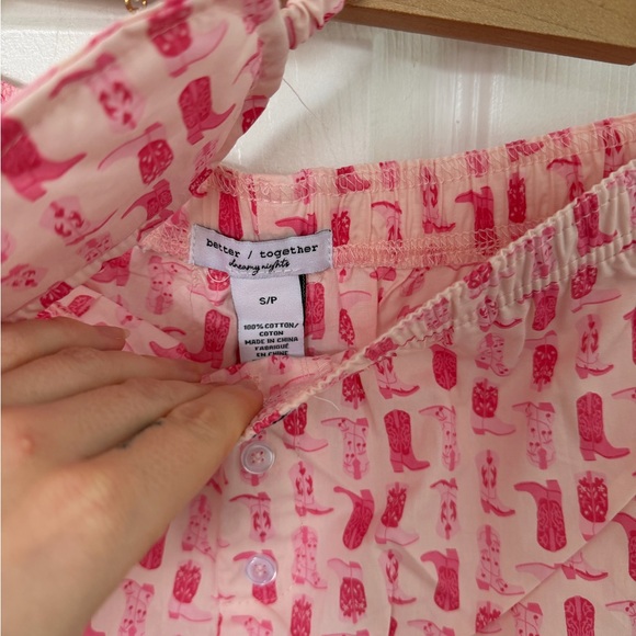 Pink Western Pajama Short Set - Picture 5 of 6